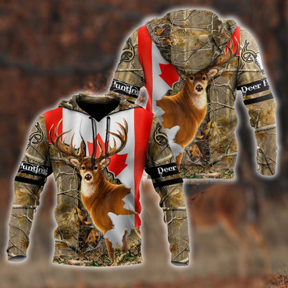 Deer Hunting Canada 3D All Over Printed Shirts For Men HHT31082001-LAM