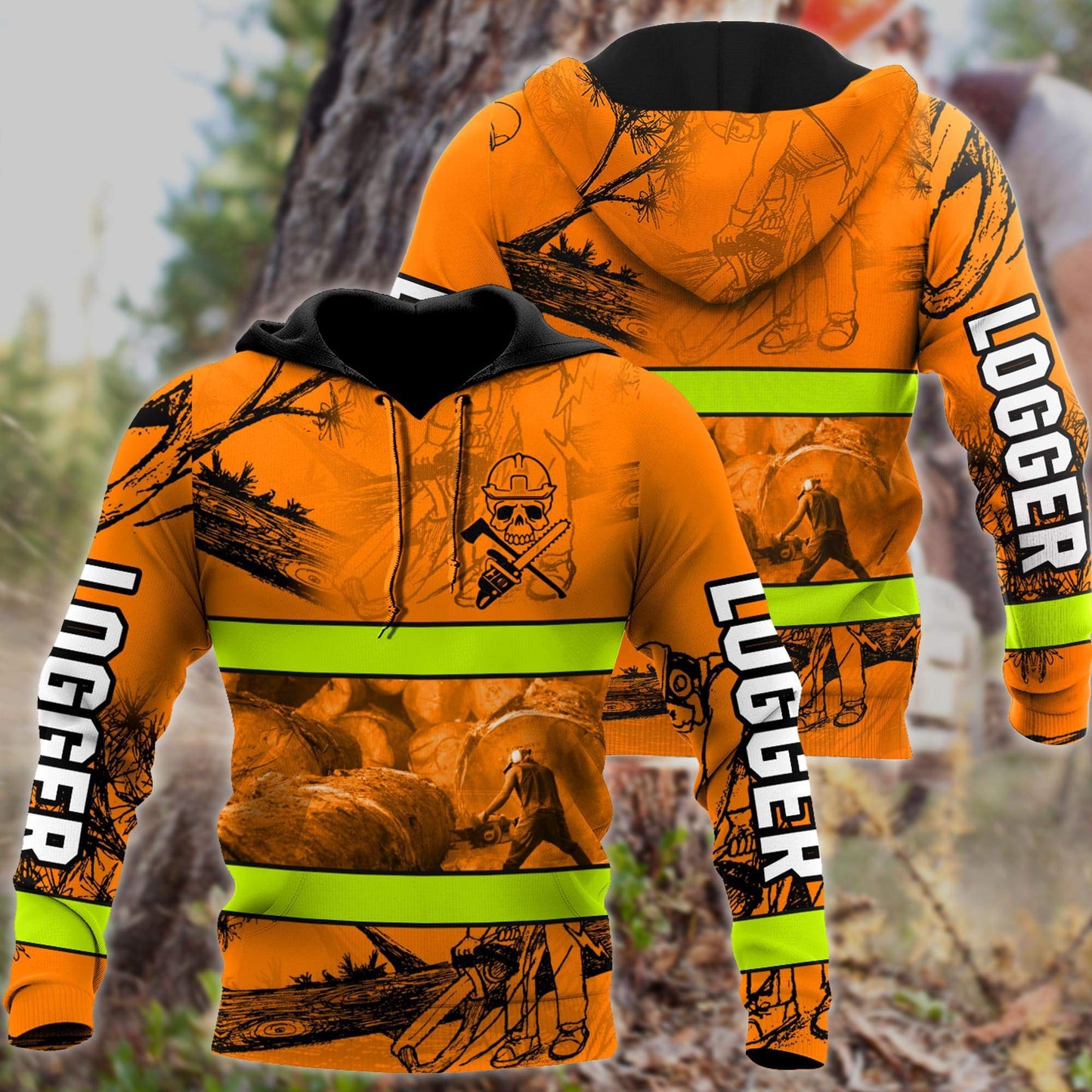 Logger Woodworking 3D Full Printing - Amaze Style™-Apparel