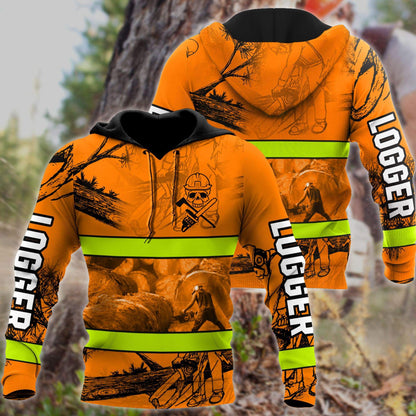 Logger Woodworking 3D Full Printing - Amaze Style™-Apparel