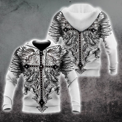 Cross Tattoo Hoodie 3D All Over Printed Shirts HHT15092001-LAM