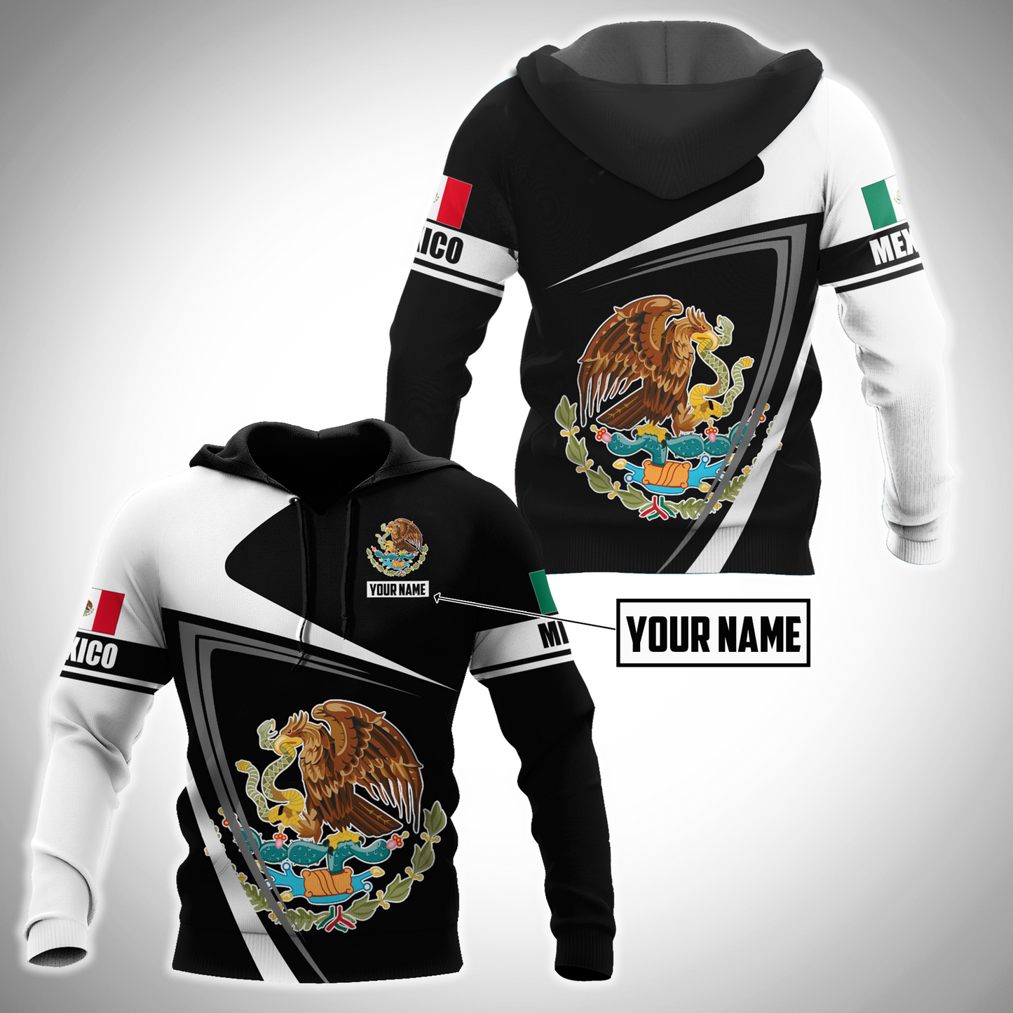 Premium Mexican Hoodie Customize  3D All Over Printed Shirts