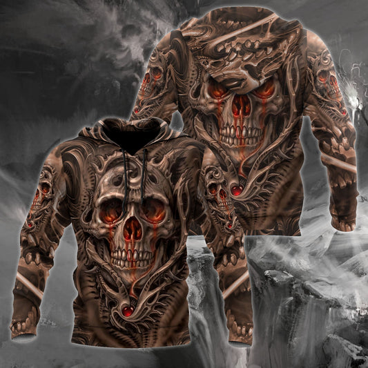 Premium Unisex All Over Printed Skull Shirts MEI