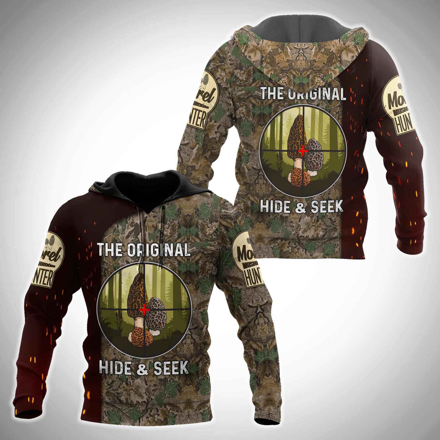 Mushroom hunter The original hide and seek 3d print shirts