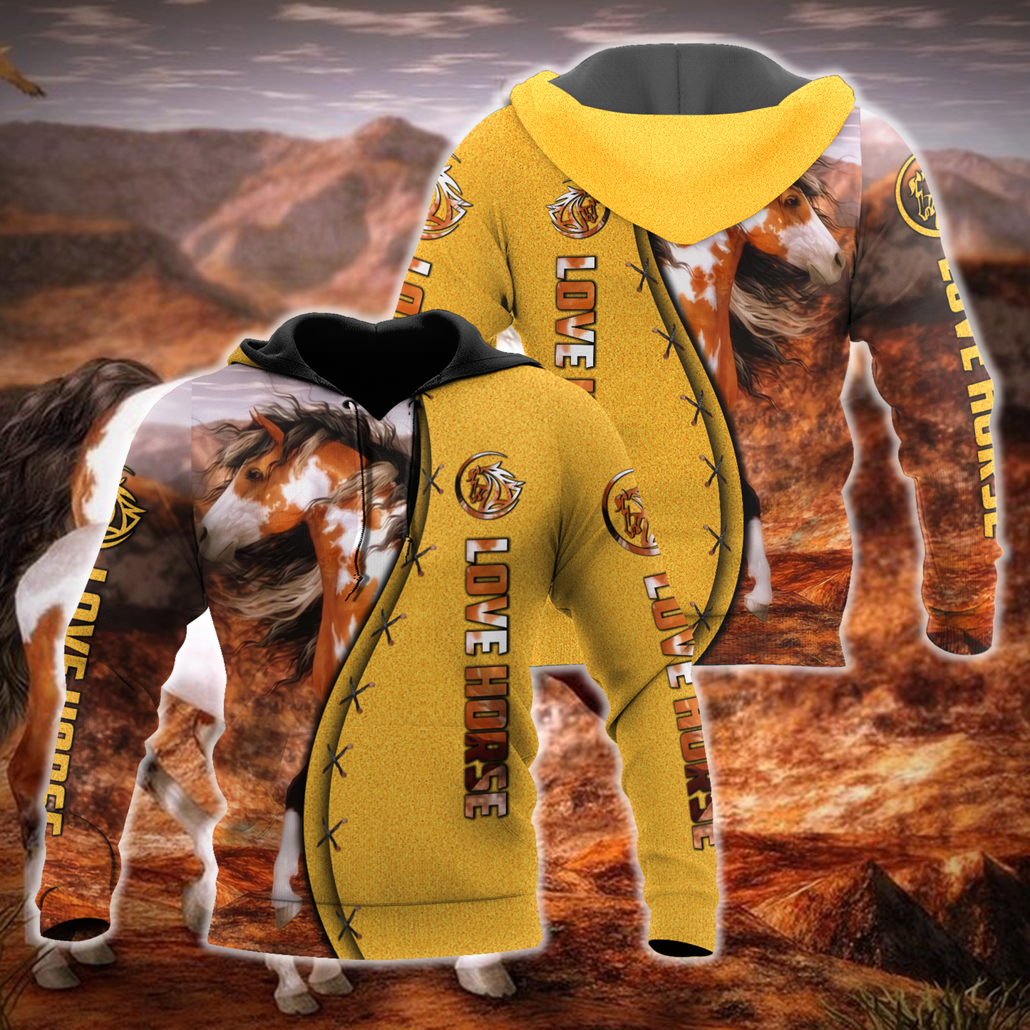 Native Horse 3D All Over Printed Hoodie For Men And Women DA16122002