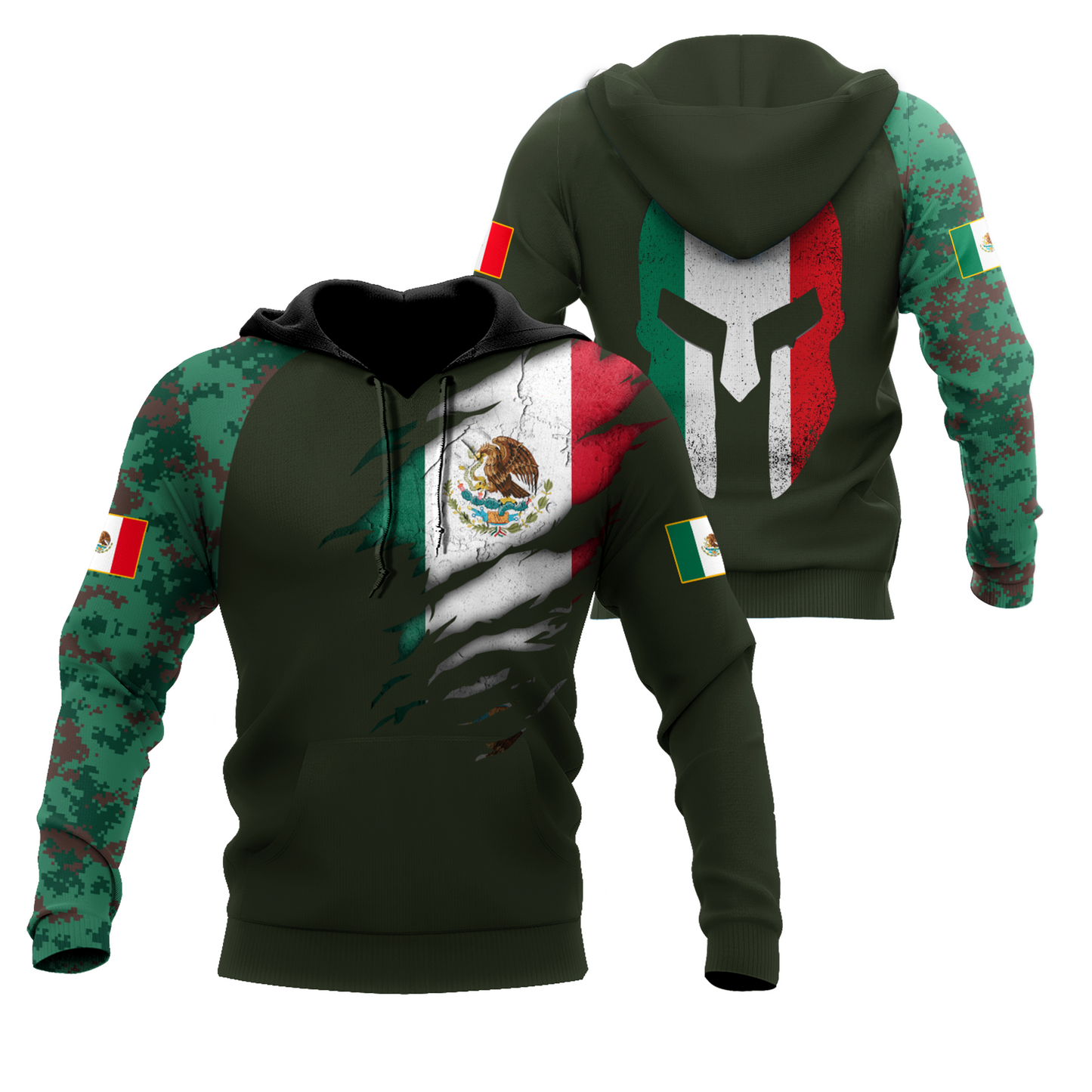 Mexico Coat Of Arm 3D All Over Printed Shirts DQB10142002