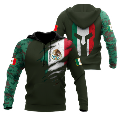 Mexico Coat Of Arm 3D All Over Printed Shirts DQB10142002