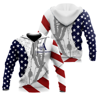 Premium Unisex All Over Printed Flag Pattern Arborist Shirts MEI