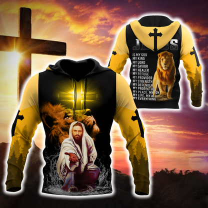Premium Christian Jesus Easter 3D All Over Printed Unisex Shirts