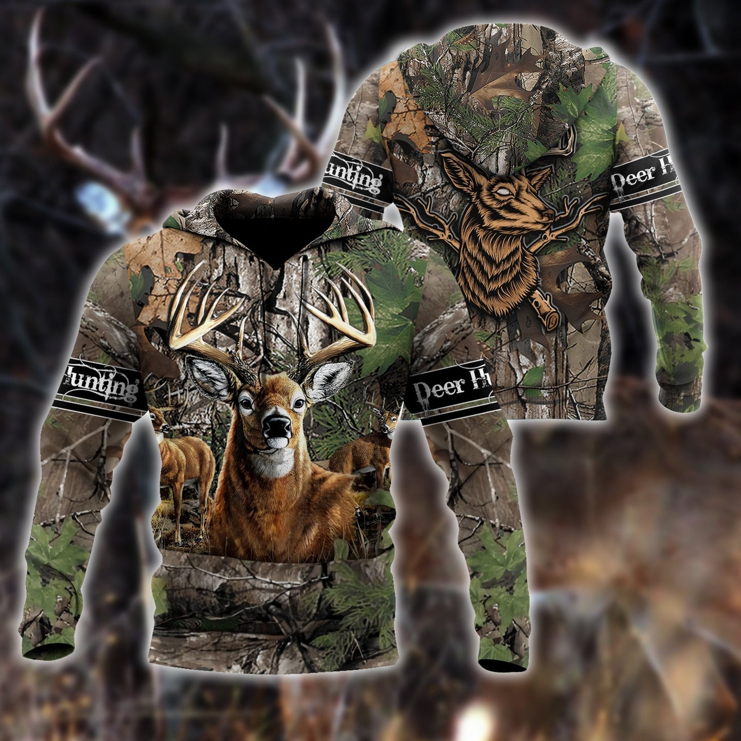 Personalized Name Deer Hunter 3D All Over Print Unisex Shirts