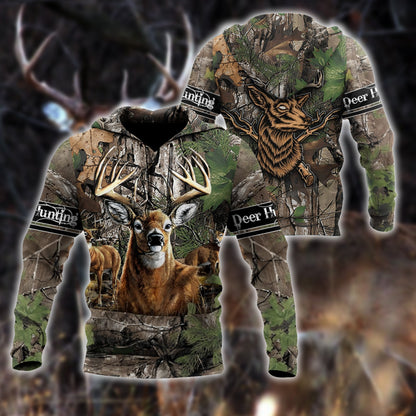 Personalized Name Deer Hunter 3D All Over Print Unisex Shirts