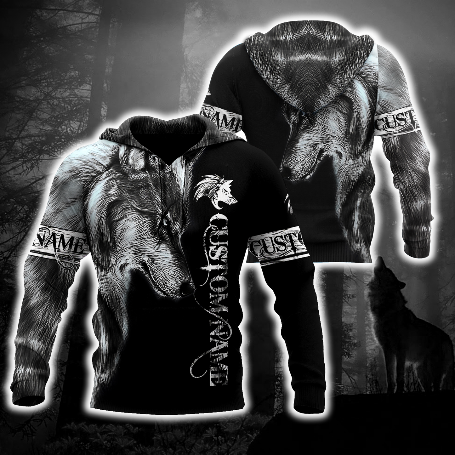 Personalized Wolf  All Over Printed Shirts For Men and Women MH010920S3