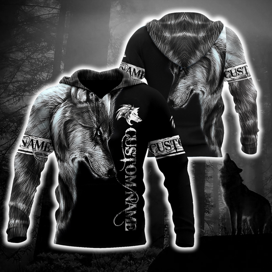 Personalized Wolf  All Over Printed Shirts For Men and Women MH010920S3