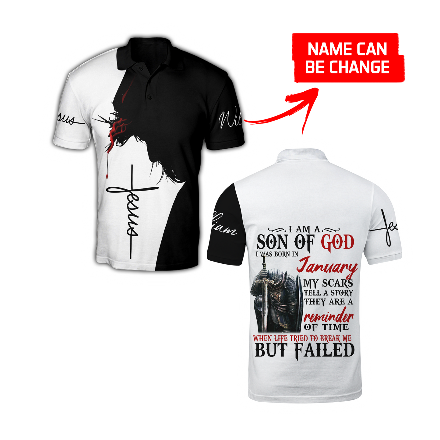 January Man- I Am A Child Of God I Was Born In January  3D All Over Printed Shirts For Men and Women TA10032005S1