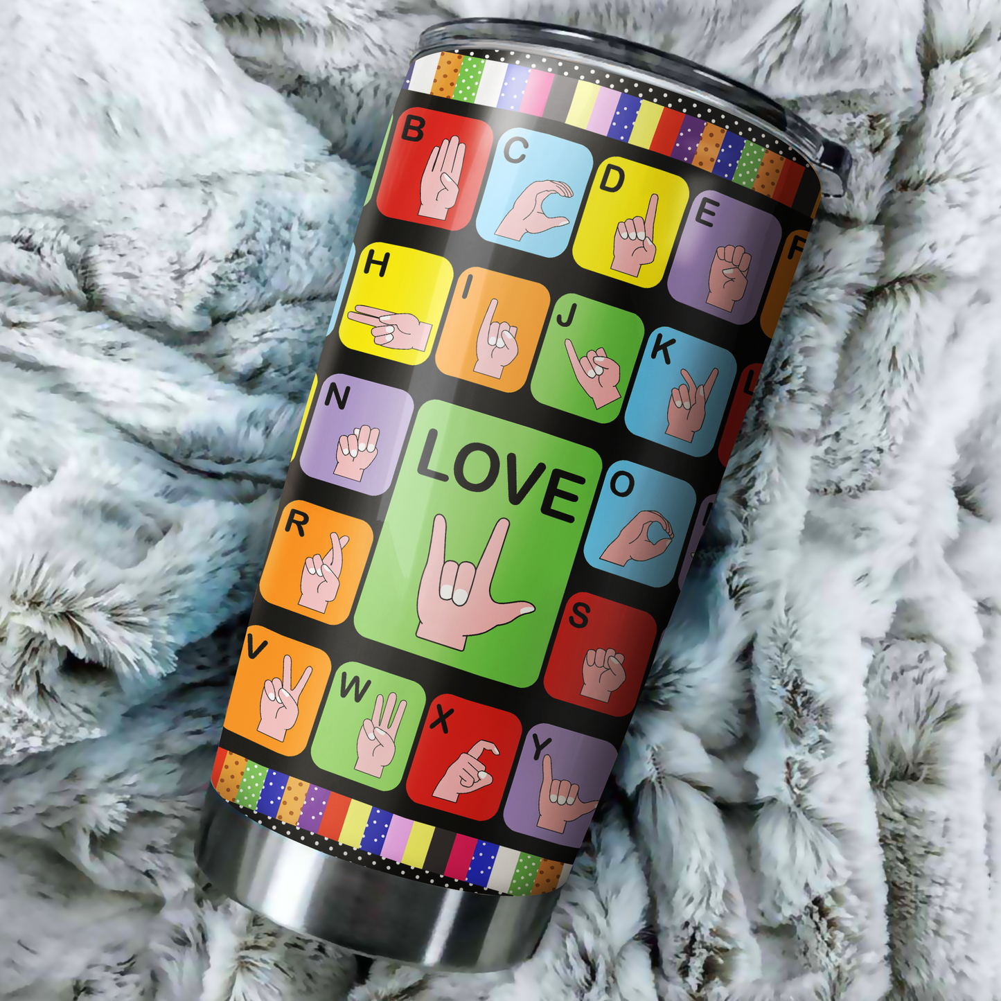Sign Language Tumbler Cup Premium PiT211201 - Amaze Style™-Tumbler