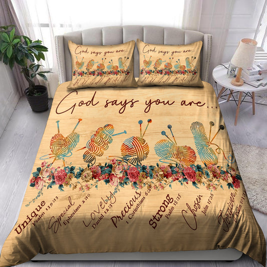 God Says You Are Bedding Set Pi20072003