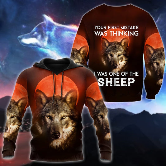 Wolf 3D All Over Print Hoodie T Shirt For Men and Women Pi04092005