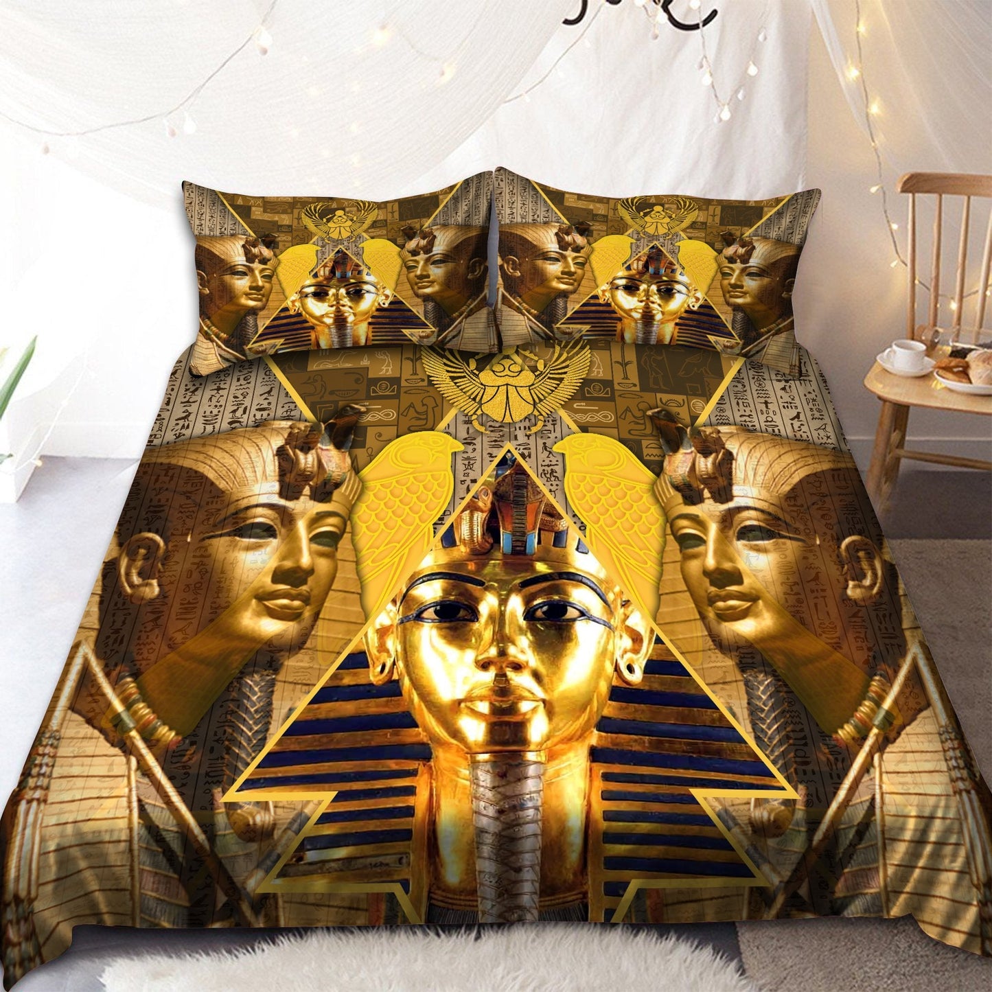 Ancient Egyptian Pharaoh Bedding Set Pi26062003