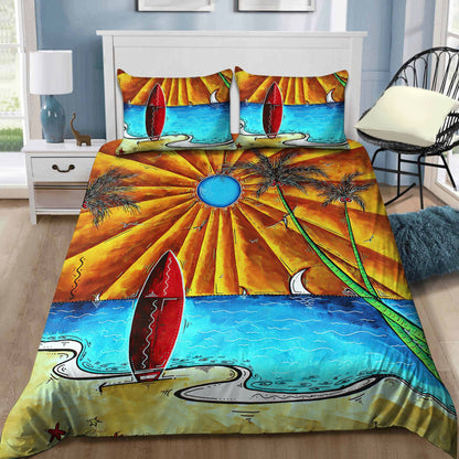 Surfboard and Beach Bedding Set Pi01082006