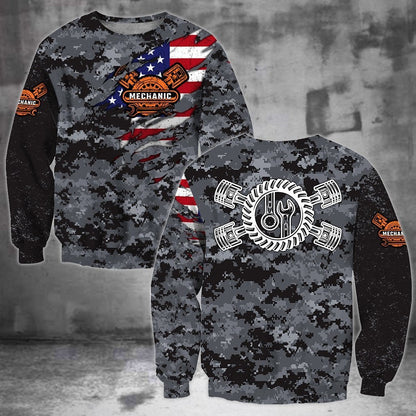 Mechanic Camo 3D All Over Printed Hoodie For Men and Women TN