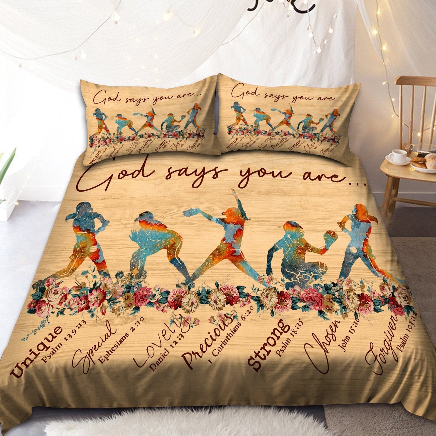 Softball-God Says You Are Bedding Set Pi20072002
