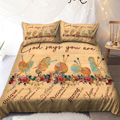 God Says You Are Bedding Set Pi20072003