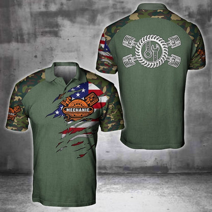 Mechanic Camo 3D All Over Printed Hoodie For Men and Women TN