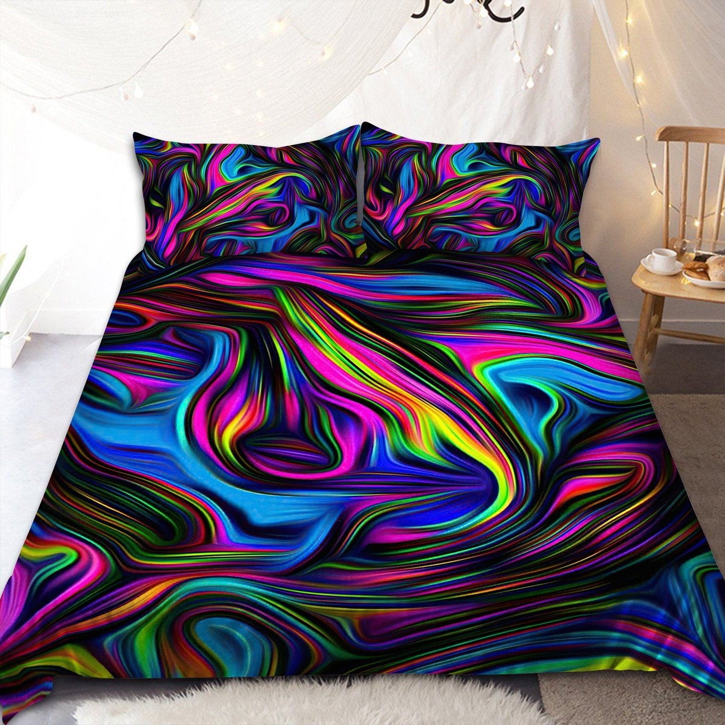 Awesome Fractal Art Bedding Set Pi19082004-MEI
