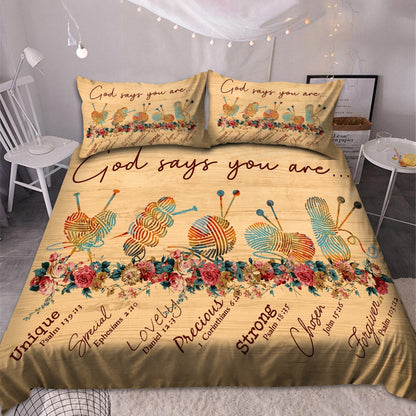 God Says You Are Bedding Set Pi20072003