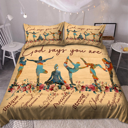Yoga-God Says You Are Bedding Set Pi20072001