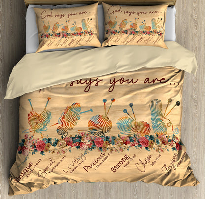 God Says You Are Bedding Set Pi20072003