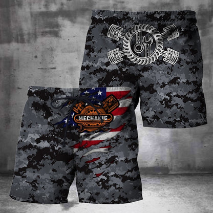 Mechanic Camo 3D All Over Printed Hoodie For Men and Women TN