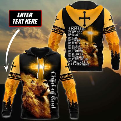 Child Of God Custom Name 3D All Over Printed Shirts For Men and Women Pi15102004