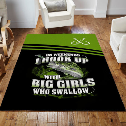 Fishing Green Bass 3D Rug