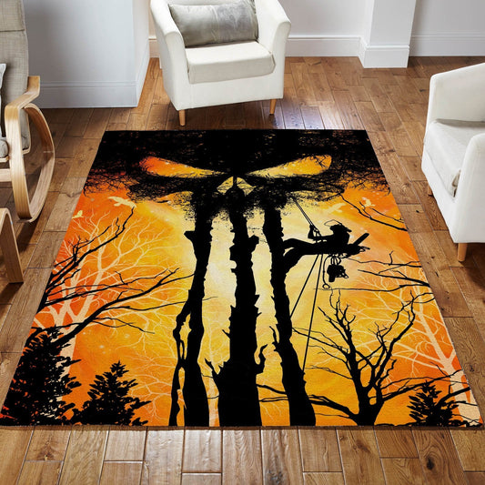 Logger Monster Tree Orange Rug