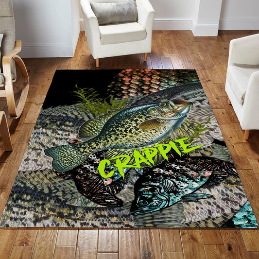 Crappie Fishing on skin 3D Rug