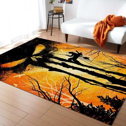 Logger Monster Tree Orange Rug