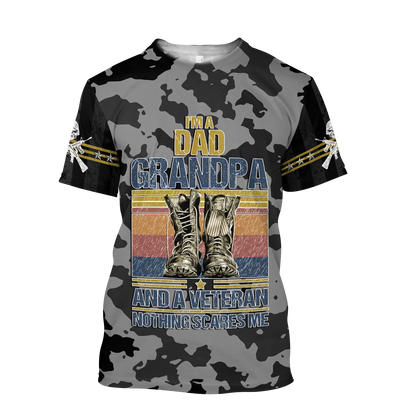 I'm a Dad Grandpa and a veteran 3d all over printed shirts for men and women MH190520 - Amaze Style™-Apparel
