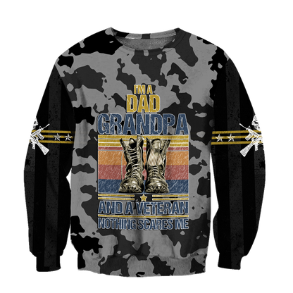 I'm a Dad Grandpa and a veteran 3d all over printed shirts for men and women MH190520 - Amaze Style™-Apparel
