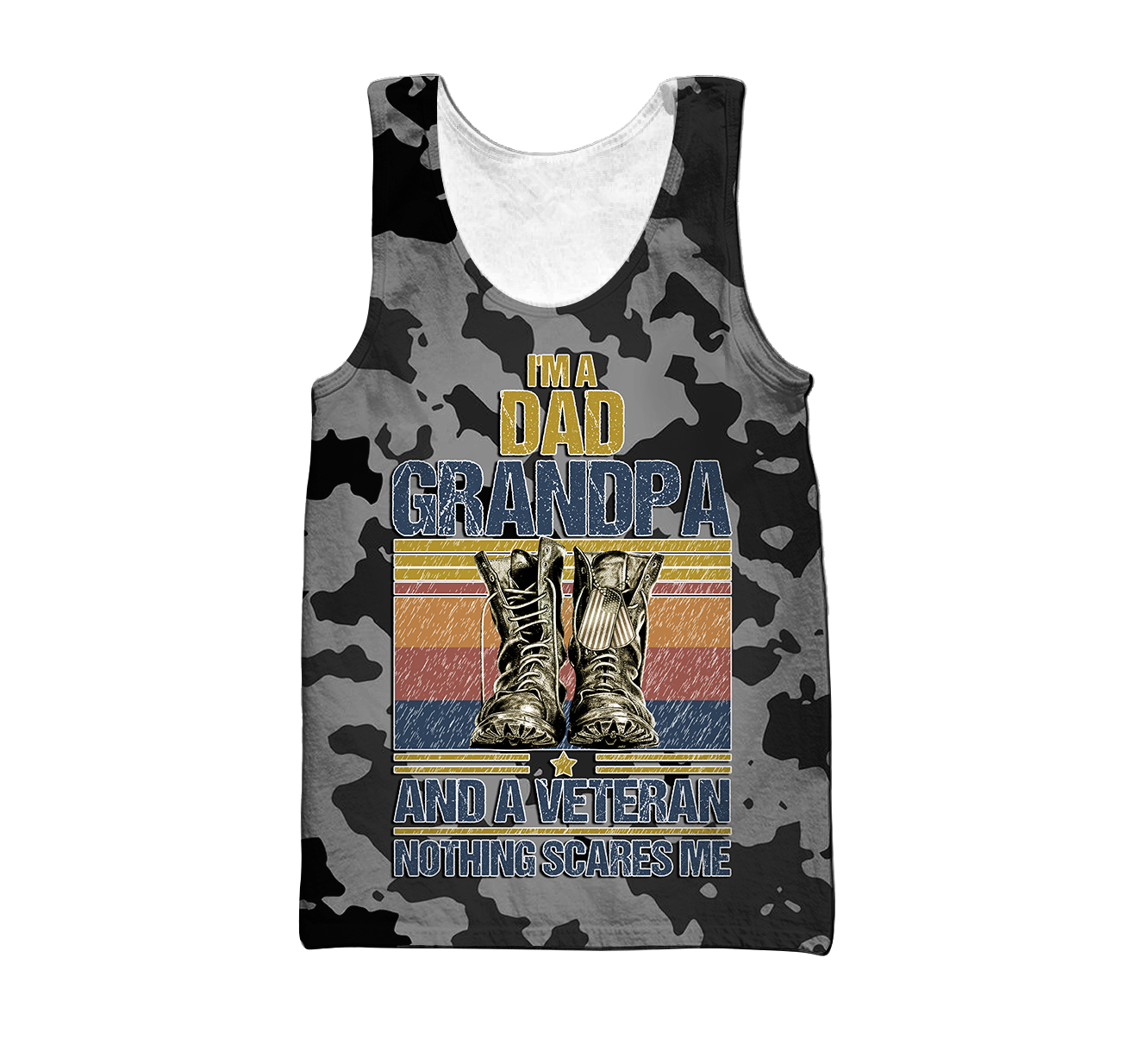 I'm a Dad Grandpa and a veteran 3d all over printed shirts for men and women MH190520 - Amaze Style™-Apparel
