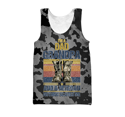 I'm a Dad Grandpa and a veteran 3d all over printed shirts for men and women MH190520 - Amaze Style™-Apparel