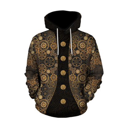 Steampunk Mechanic All Over Printed Hoodie For Men and Women TN
