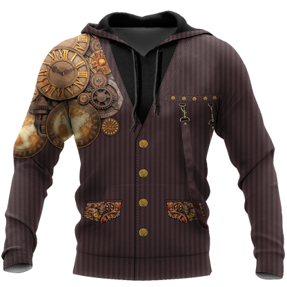 Steampunk Mechanic All Over Printed Hoodie For Men and Women TN