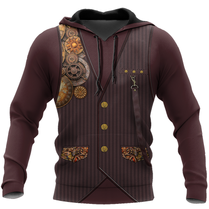 Steampunk Mechanic All Over Printed Hoodie For Men and Women TN