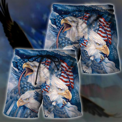 All Over Printed Bald Eagle Hoodie DD09082001-MEI