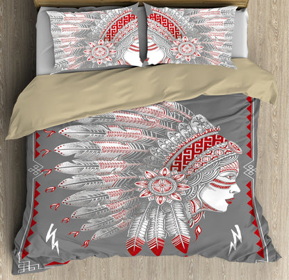 Native Girl Potrait Bedding Set