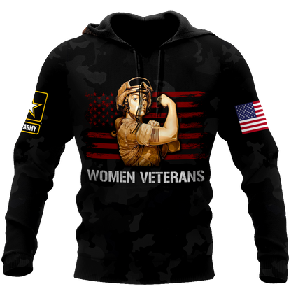 Women Veterans 3d all over printed shirts for men and women DD05232001 - Amaze Style™-Apparel