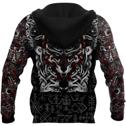 Premium Viking Fenrir Metal 3D Printed Unisex Shirts TN