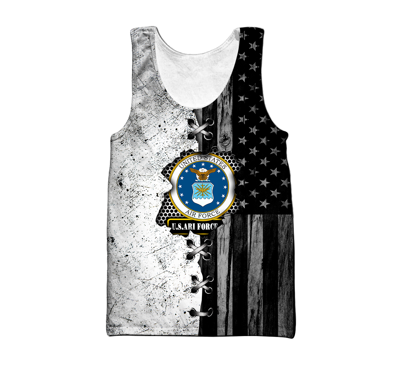 Veteran US Air Force in my heart 3D shirts for men and women BW Proud Military