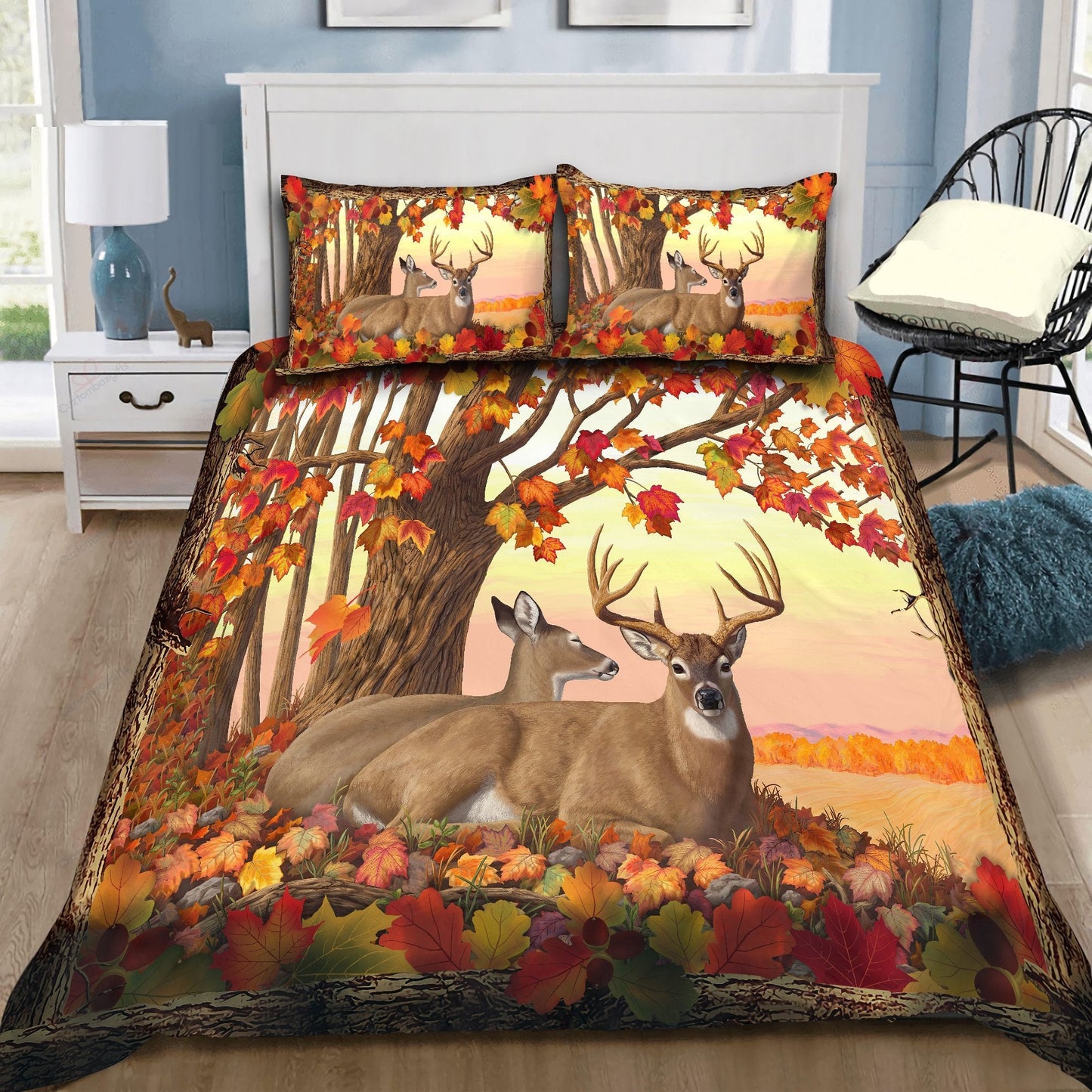 Deer Autumn Forest Bedding Set NTN08312001-LAM