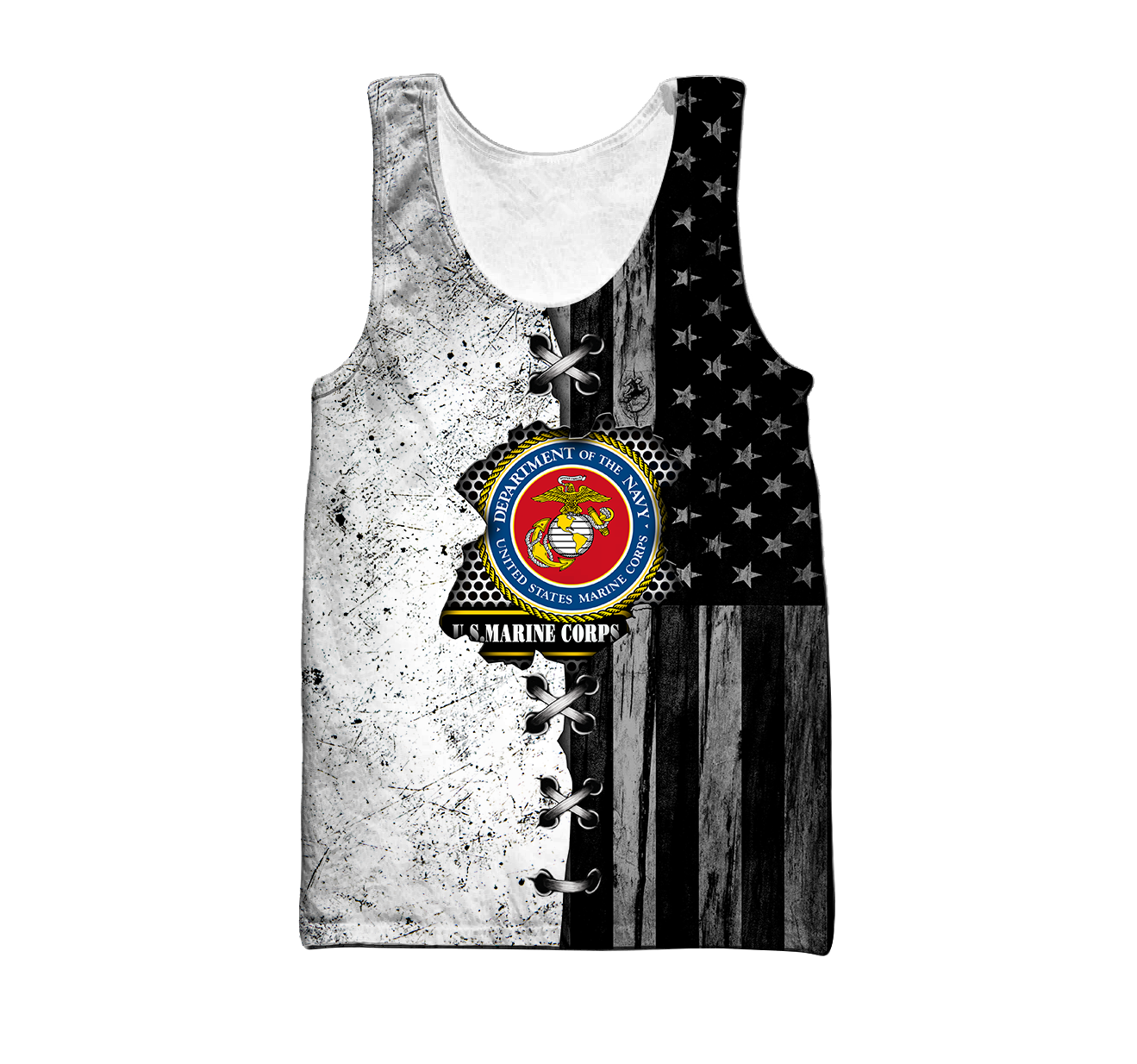 Veteran US Marine Corps in my heart 3D shirts for men and women BW Proud Military
